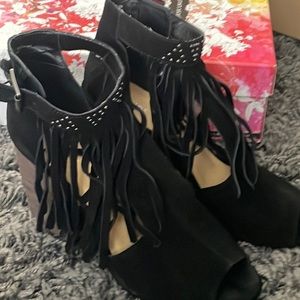 Open toe bootie sandals